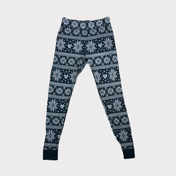 Victoria's Secret Pants - Victoria's Secret PINK | Y2K Thermal Snowflake Leggings | Small
